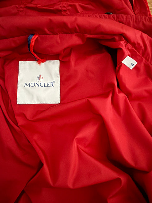 Moncler Victor Jacket Size 4 Red