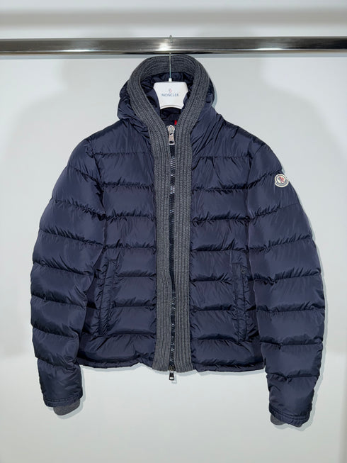 Moncler Canut Jacket Size 2 Navy Blue