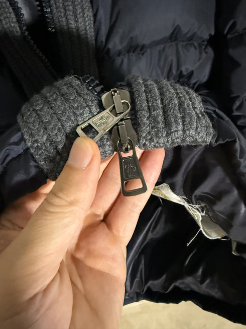 Moncler Canut Jacket Size 2 Navy Blue