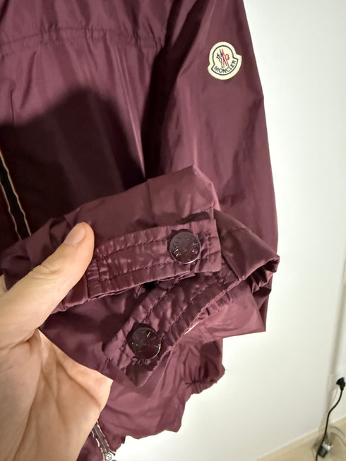 Moncler Urville Jacket Size 3 Burgundy Red