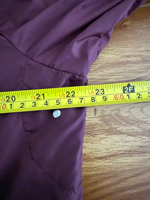 Moncler Urville Jacket Size 3 Burgundy Red