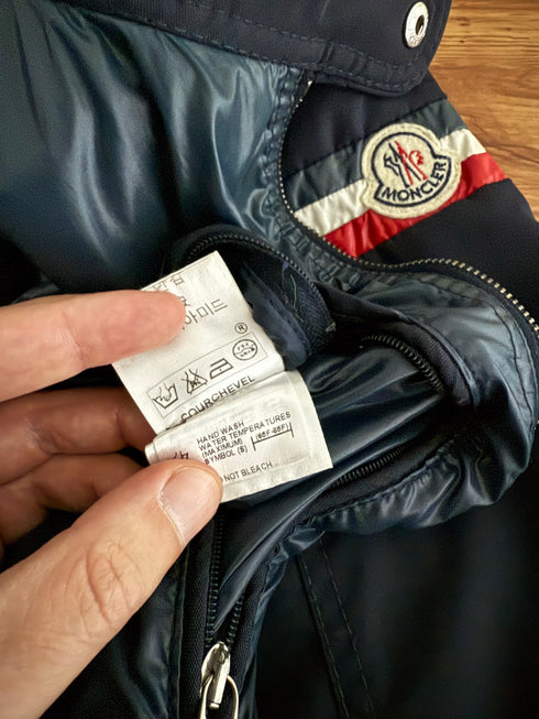 Moncler Courchevel Jacket Size 5 Navy Blue