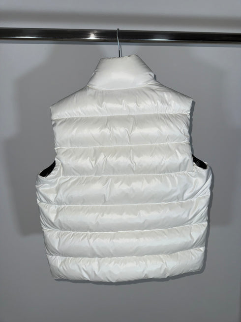 Moncler Tibet Gilet Size 4 Ice White