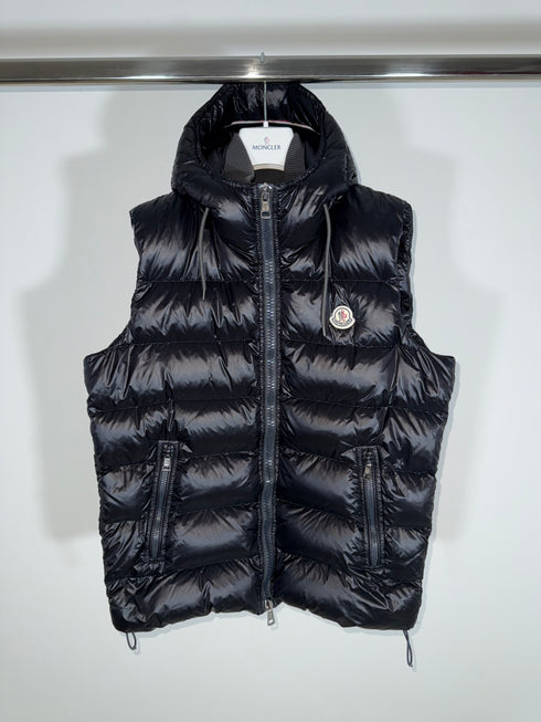 Moncler Bartholome Gilet Vest Size 4 Black