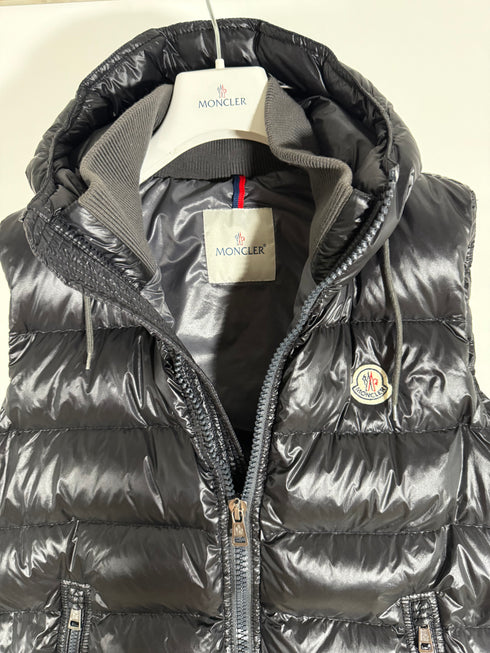 Moncler Bartholome Gilet Vest Size 4 Black