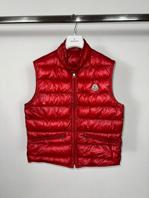Moncler Gui Gilet vest size 2 red