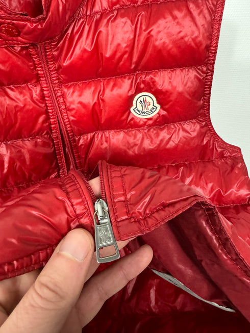 Moncler Gui Gilet vest size 2 red