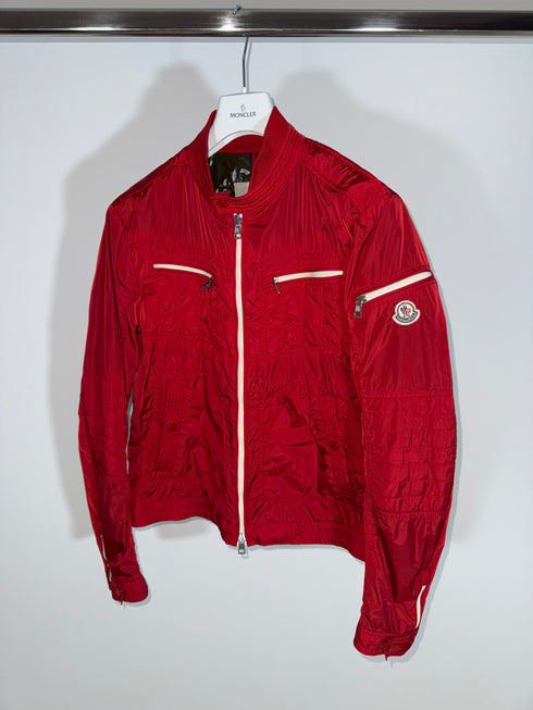 Moncler Thym Jacket Size 4 Red