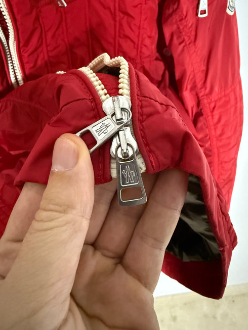 Moncler Thym Jacket Size 4 Red