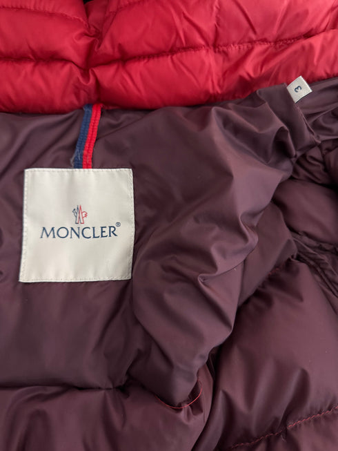 Moncler Thoule Jacket Size 3 Red