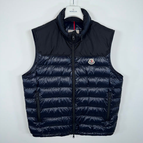 Moncler Ortac Men’s Gilet - Size 5 (XL) - Navy Blue