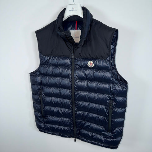 Moncler Ortac Men’s Gilet - Size 5 (XL) - Navy Blue