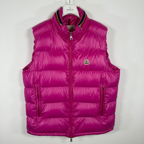Moncler Ouse Men’s Gilet - Size 6 (XXL) - Pink