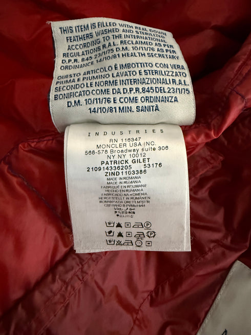 Moncler Patrick Gilet Size 3 Blue Camo