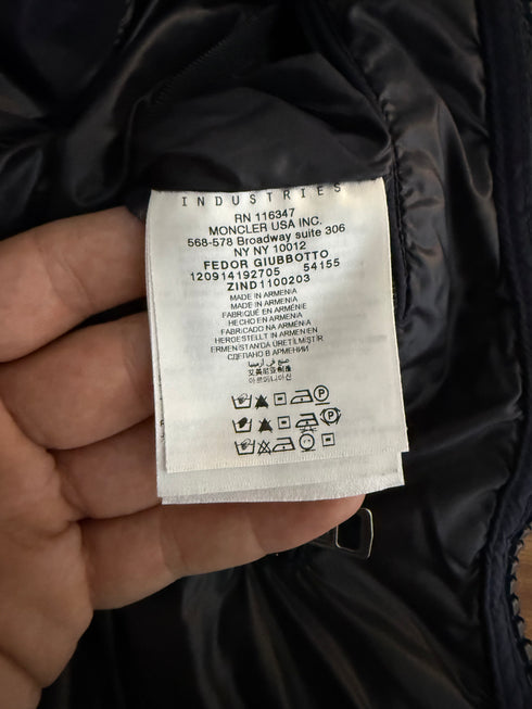 Moncler Fedor Jacket Size 2 Matte Blue
