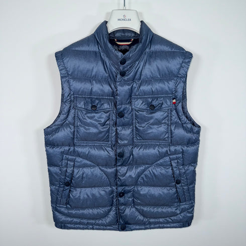 Moncler Grenoble Arradon Men’s Gilet - Size 2 (S) - Blue
