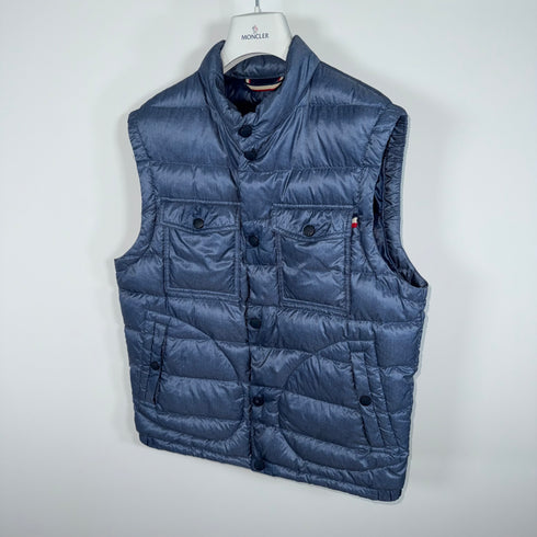 Moncler Grenoble Arradon Men’s Gilet - Size 2 (S) - Blue