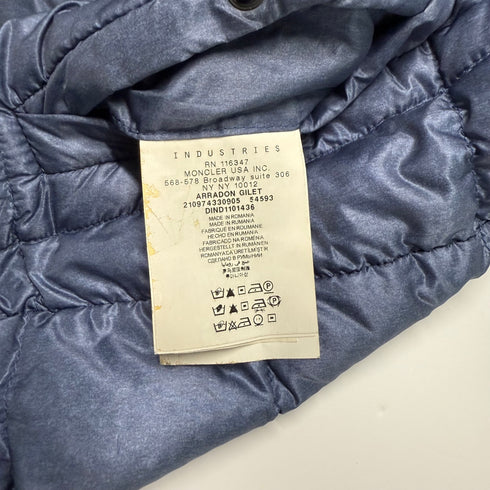 Moncler Grenoble Arradon Men’s Gilet - Size 2 (S) - Blue