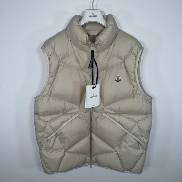 Moncler Vendavel Men’s Gilet - Size 4 (XL) - Beige