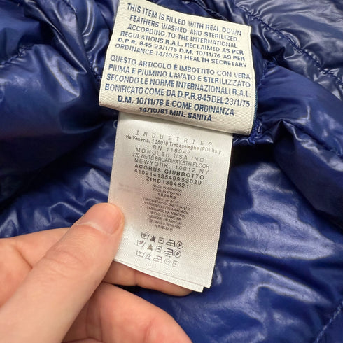 Moncler Acorus Men’s Jacket - Size 2 (S) - Blue