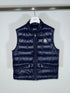 Moncler Gui Gilet Size 2 Navy Blue