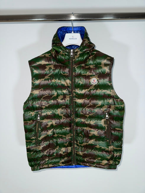 Moncler Patrick Gilet Size 4 Camo Green