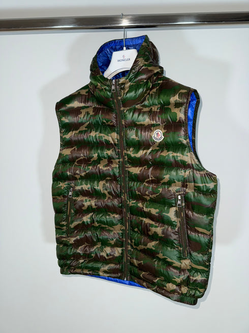 Moncler Patrick Gilet Size 4 Camo Green