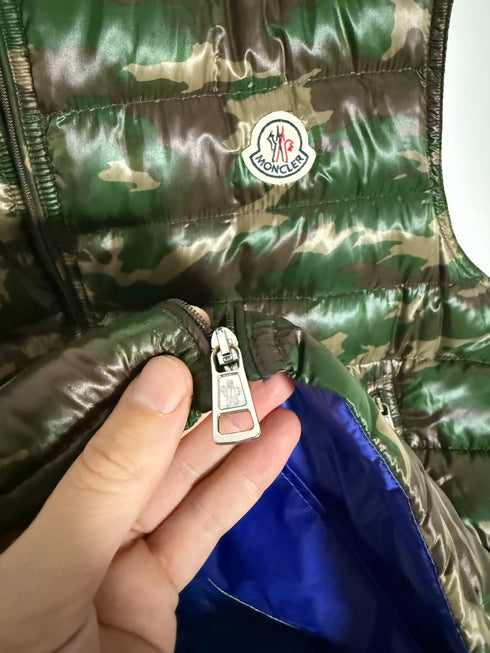 Moncler Patrick Gilet Size 4 Camo Green