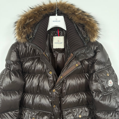 Moncler Hubert Men’s Jacket - Size 7 (XXL) - Brown