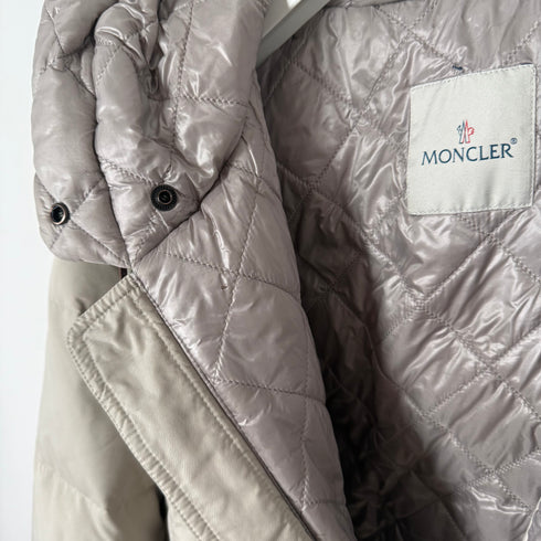 Moncler Pyrenees Men’s Jacket - Size 5 (XL) - Beige/Grey