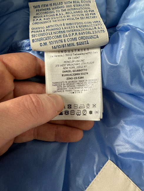 Moncler Daniel jacket size 3 baby blue