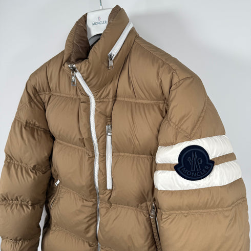 Moncler Delaume Men’s Jacket - Size 3 (M/L) - Brown / Beige