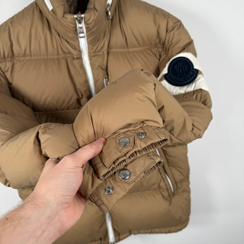 Moncler Delaume Men’s Jacket - Size 3 (M/L) - Brown / Beige