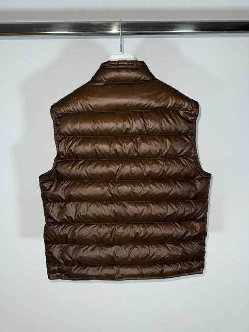 Moncler Gui Gilet Size 2 Brown
