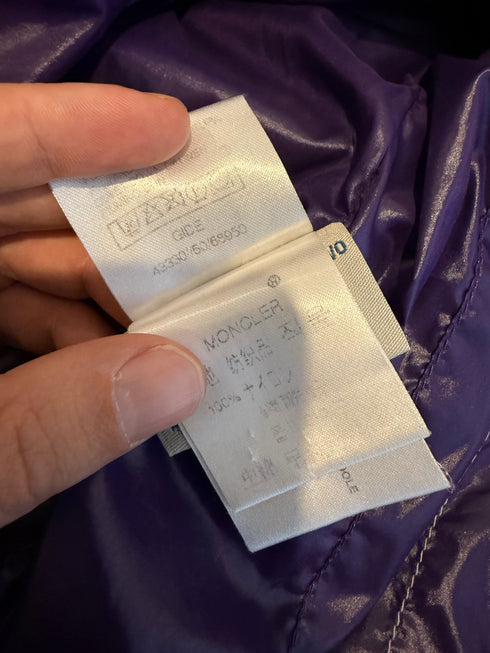 Moncler Gide Gilet Size 5 Purple