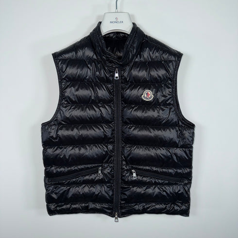 Moncler Gui Men’s Gilet - Size 2 (S) - Black