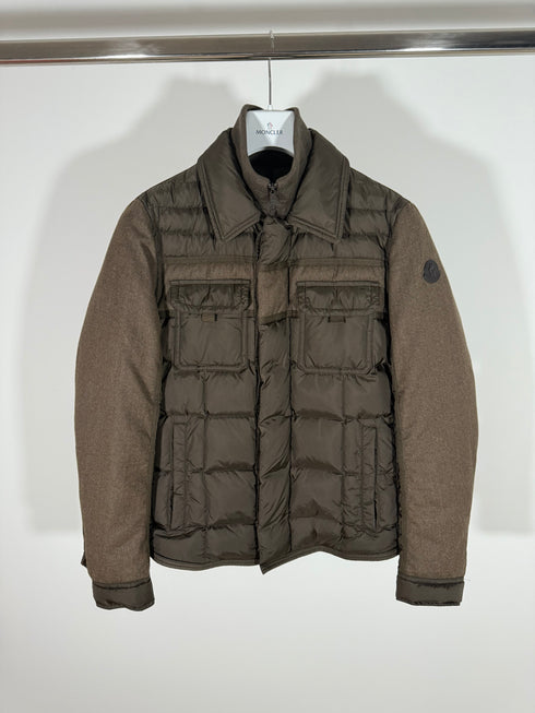 Moncler Blais Jacket Size 2 Khaki Green