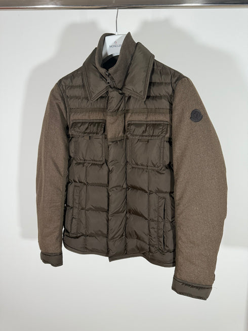 Moncler Blais Jacket Size 2 Khaki Green