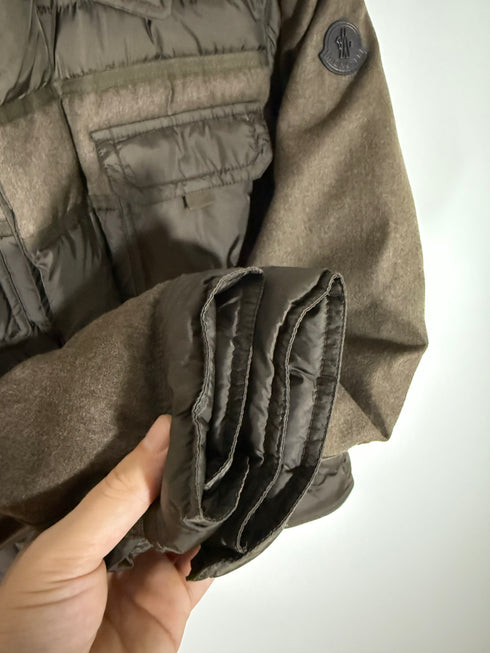 Moncler Blais Jacket Size 2 Khaki Green