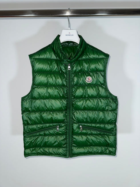 Moncler Gui Gilet Size 2 Green