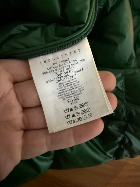 Moncler Gui Gilet Size 2 Green