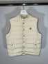 Moncler Febe Gilet Size 3 Cream White