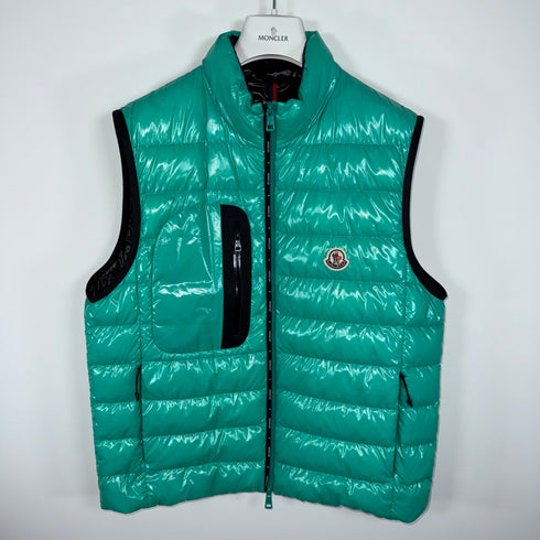 Moncler Usedom Men’s Gilet - Size 2 (S) - Turquoise