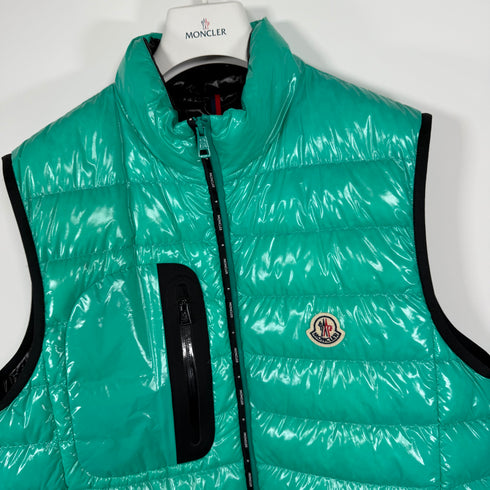 Moncler Usedom Men’s Gilet - Size 2 (S) - Turquoise