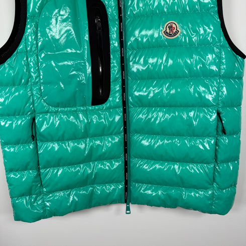 Moncler Usedom Men’s Gilet - Size 2 (S) - Turquoise