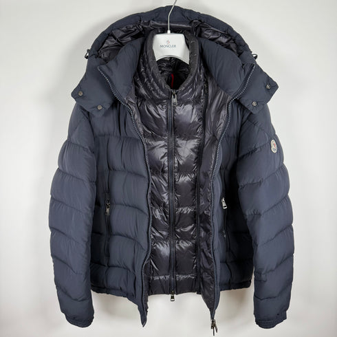 Moncler Brique Men’s Jacket - Size 3 (M/L) - Navy Blue