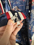Moncler Anton Jacket Size 1 Blue Palm Print