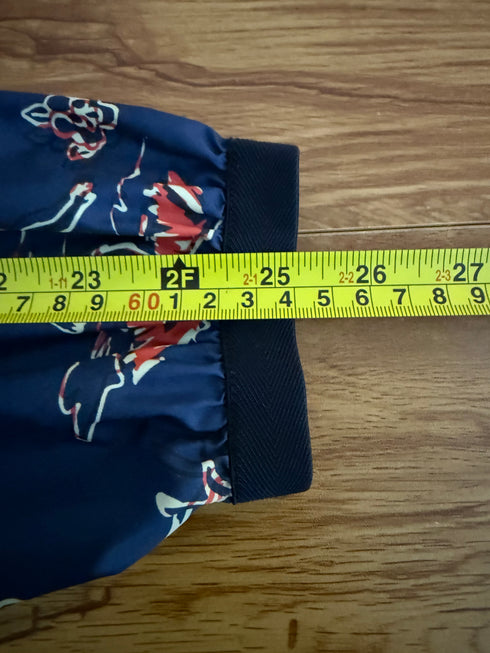 Moncler Anton Jacket Size 1 Blue Palm Print