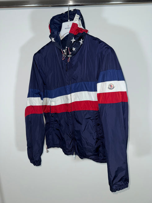 Moncler Cam Jacket Size 4 Navy Blue