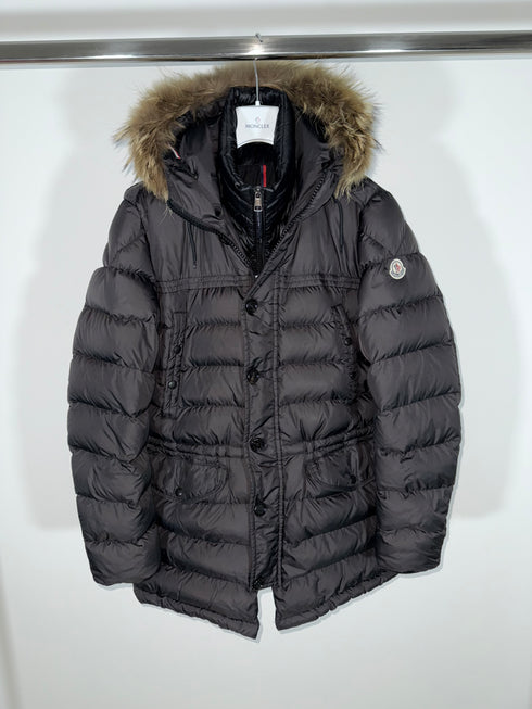 Moncler Rhone Jacket Size 4 Dark Grey